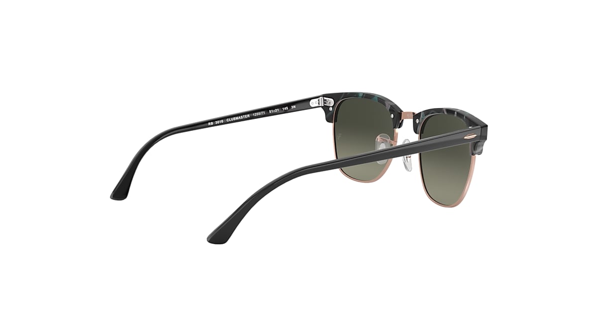 Ray-Ban Sunglasses Clubmaster Fleck Grey Green Frame Grey Lenses