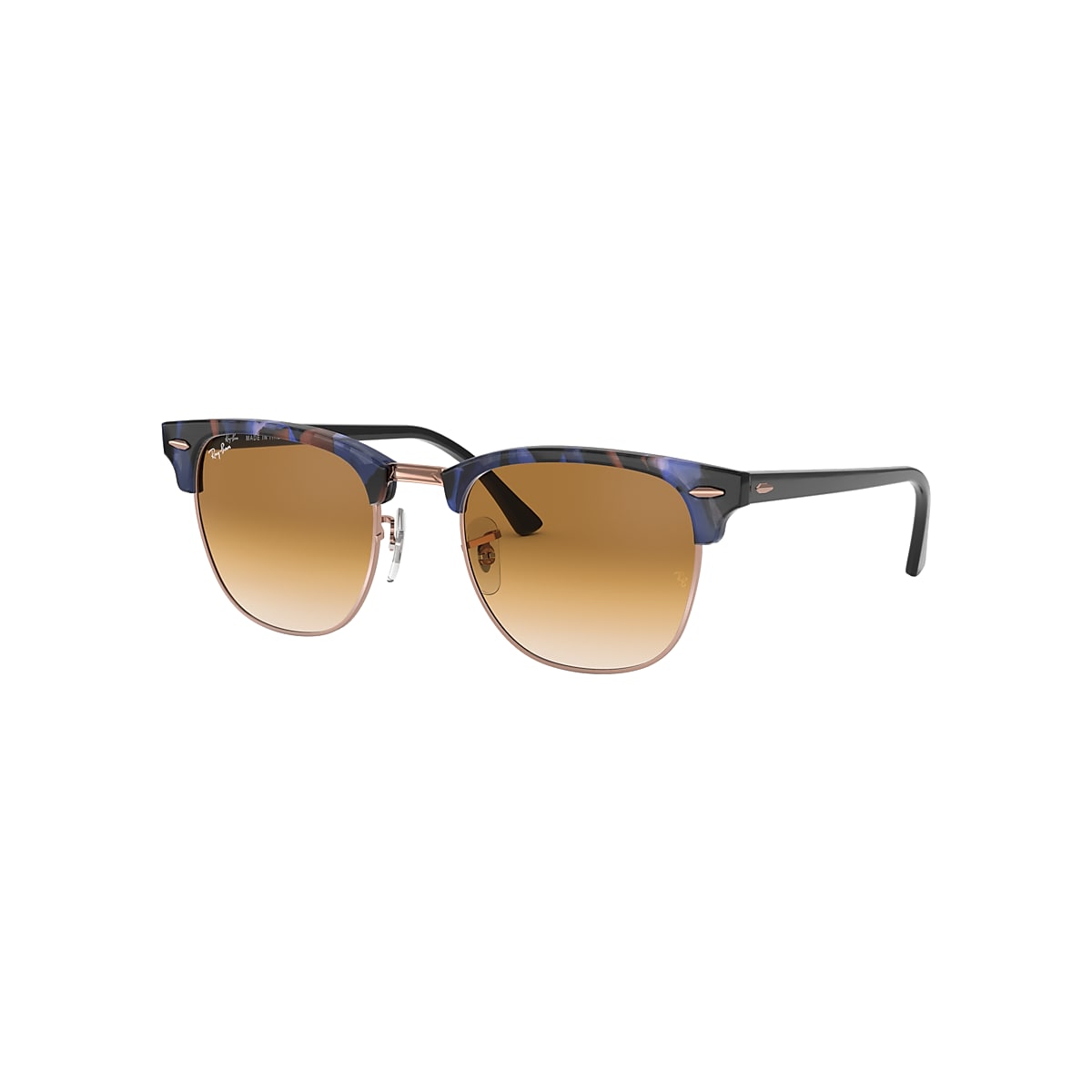 CLUBMASTER FLECK Sunglasses in Brown & Blue and Light Brown CLUBMASTER FLECK Sunglasses in Brown & Blue and Light Brown