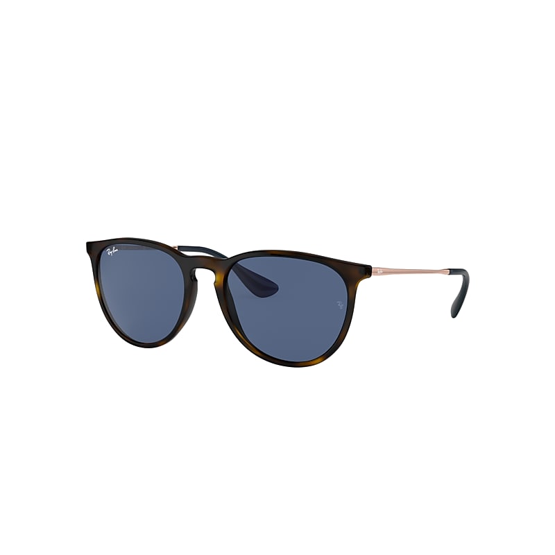 Ray-Ban Erika Color Mix Sunglasses Bronze-copper Frame Blue Lenses 54-18