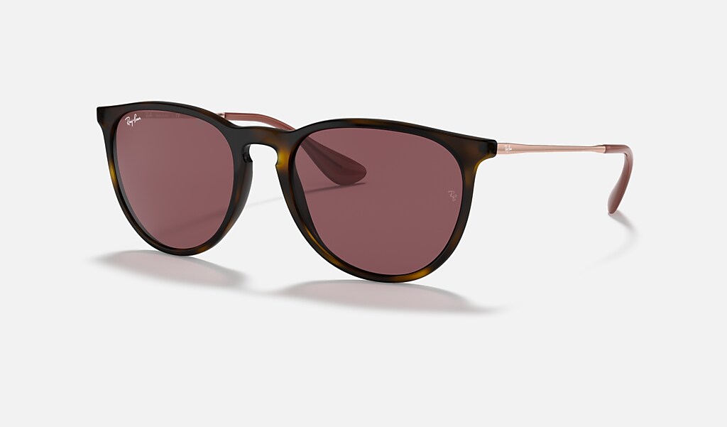 Erika Color Mix Sunglasses in Havana and Dark Violet | Ray-Ban®