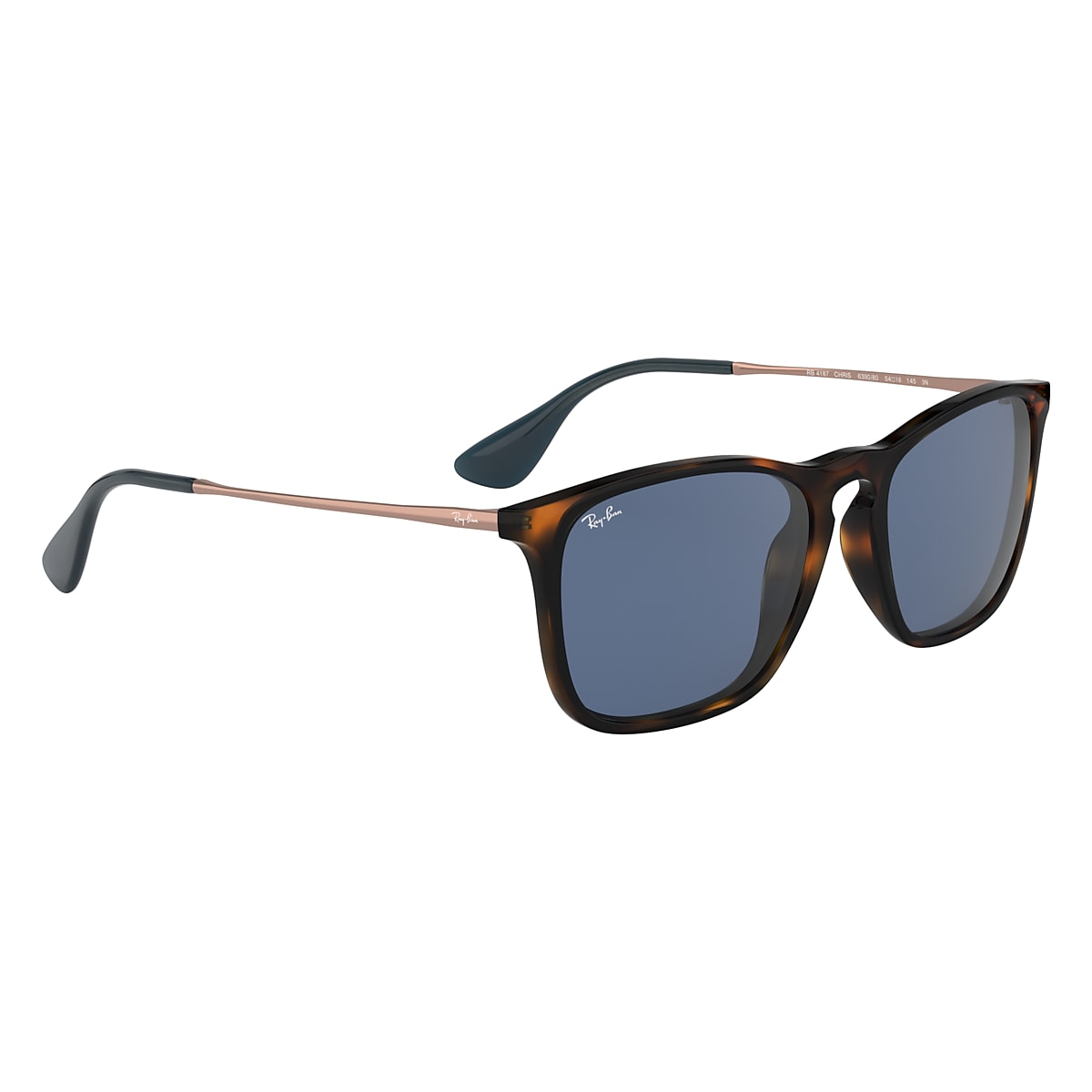 CHRIS Sunglasses in Havana and Blue - RB4187 | Ray-Ban® US