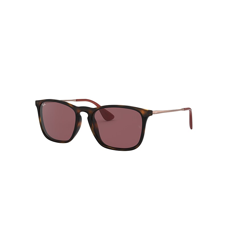 Ray-Ban Chris Sunglasses Bronze-copper Frame Violet Lenses 54-18 product image