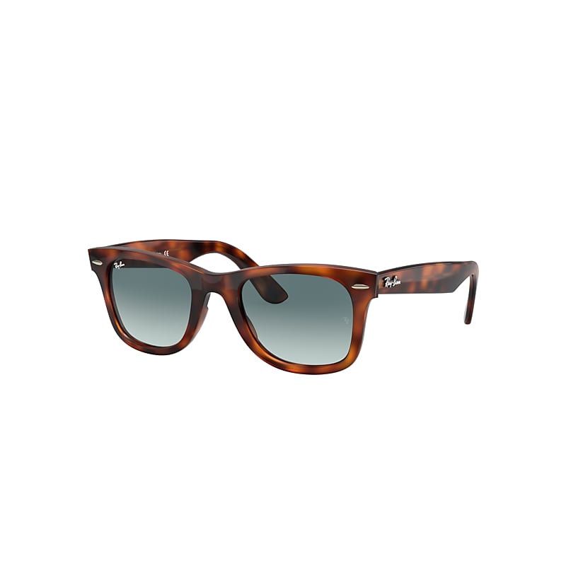 Ray-Ban Wayfarer Ease Sunglasses Tortoise Frame Blue Lenses 50-22