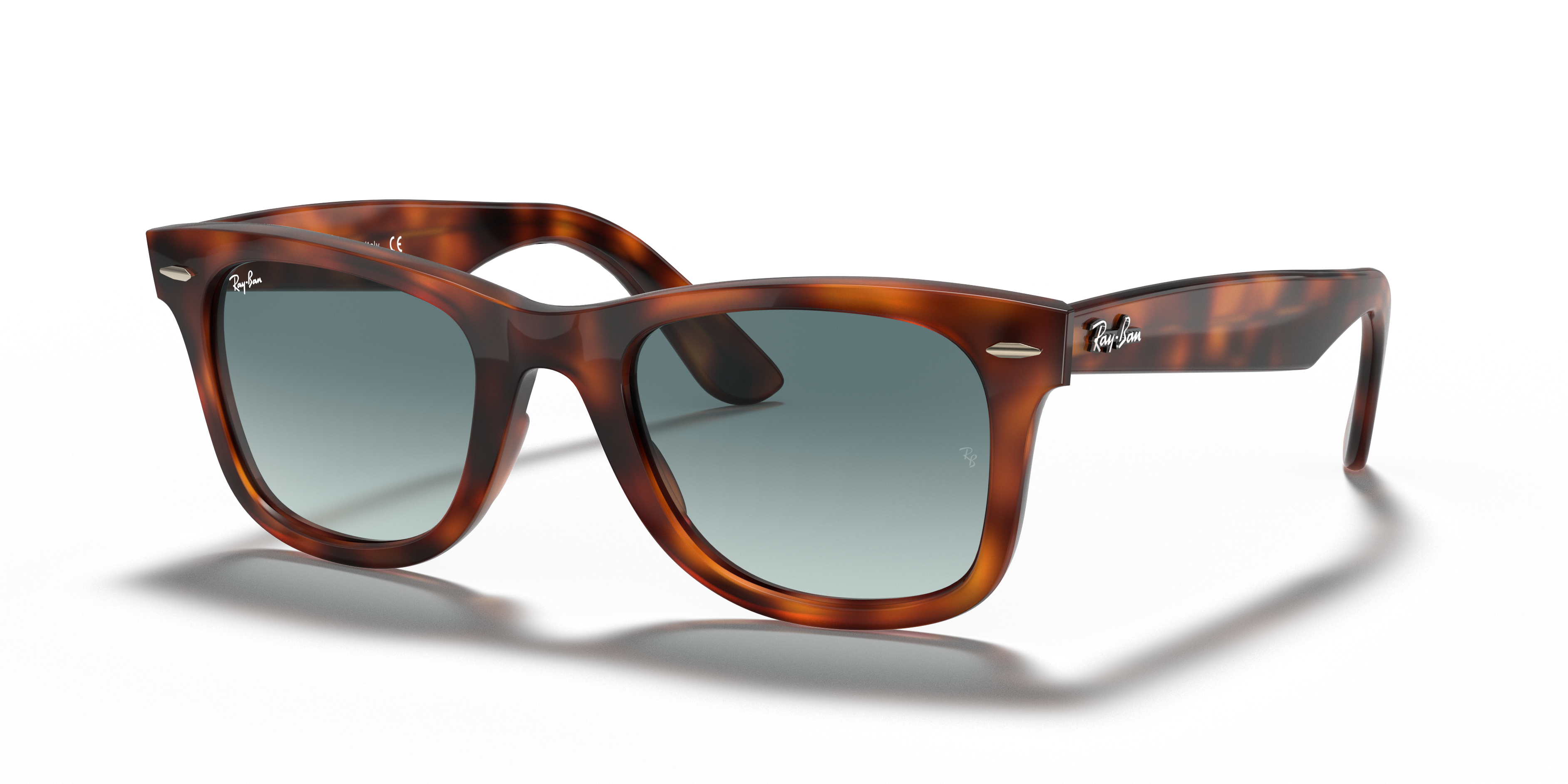 ray ban glasses tortoise and blue