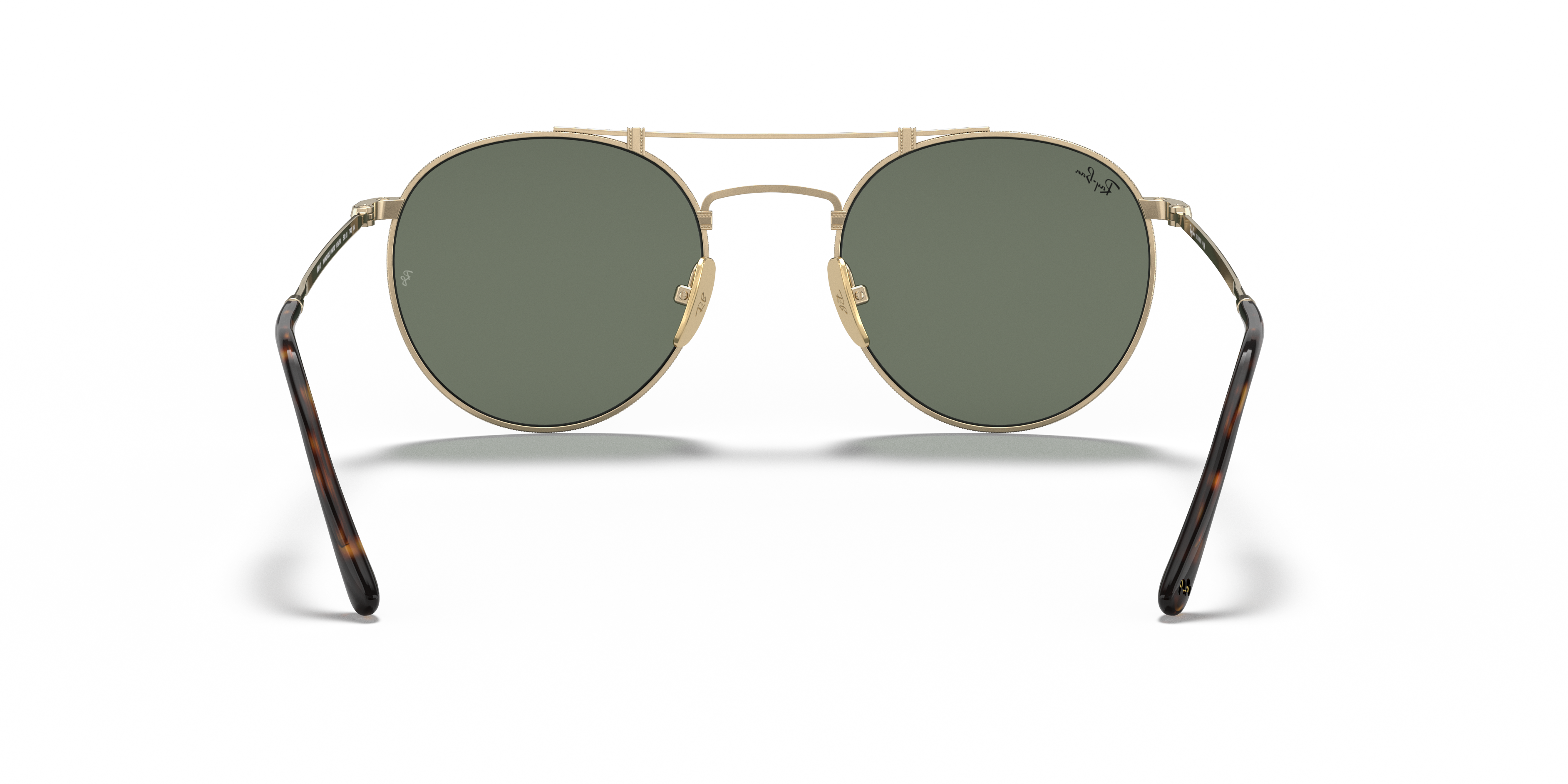 round titanium ray ban