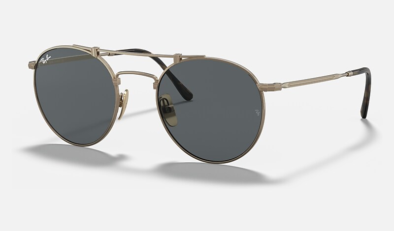 レイバン公式ストア】 Ray-Ban® ROUND DOUBLE BRIDGE TITANIUM