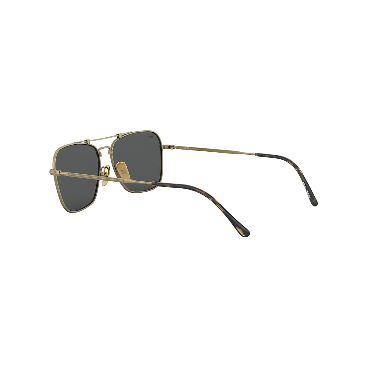 CARAVAN TITANIUM Sunglasses in Antique Gold and Grey - RB8136