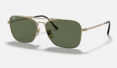 Lovely Usual Pretty CARAVAN TITANIUM Sunglasses in Antique Gold and Grey - RB8136 | Ray-Ban® US