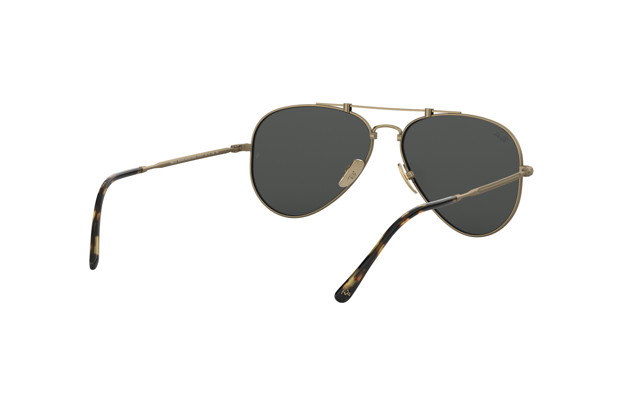 Occhiali da Sole Aviator Titanium in Oro Antico e Grigio | Ray-Ban®