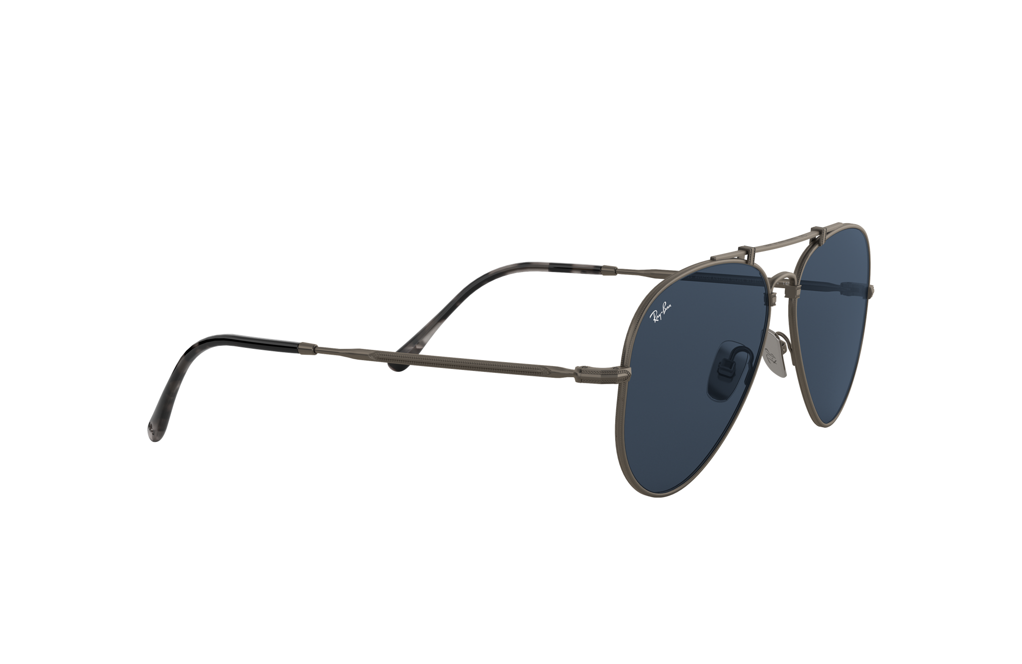 ray ban aviator titanium polarized