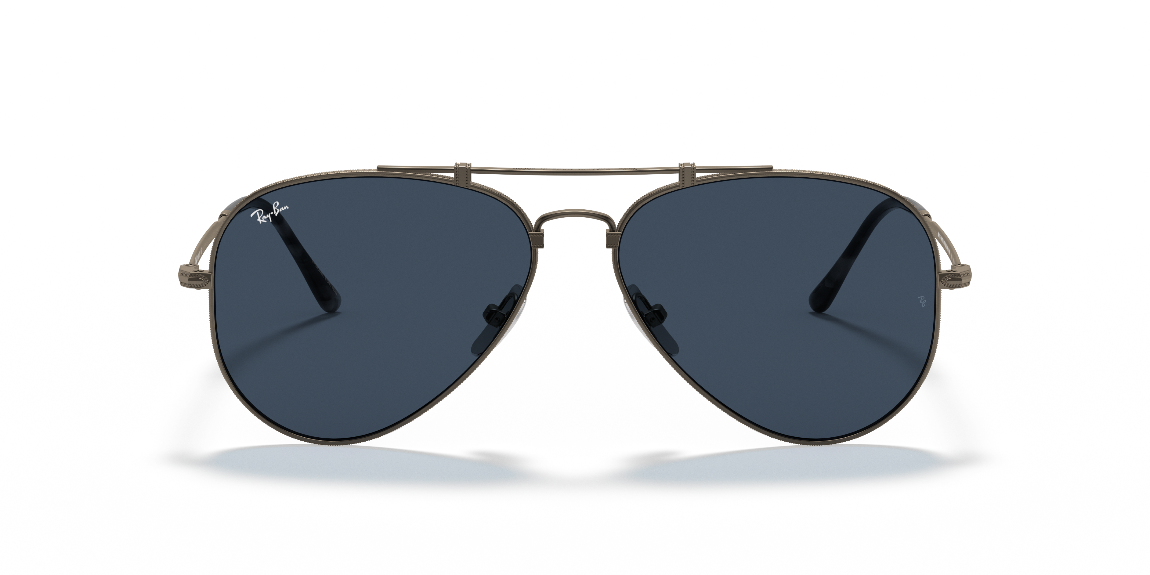 AVIATOR TITANIUM Sunglasses in Grey and Blue | Ray-Ban®