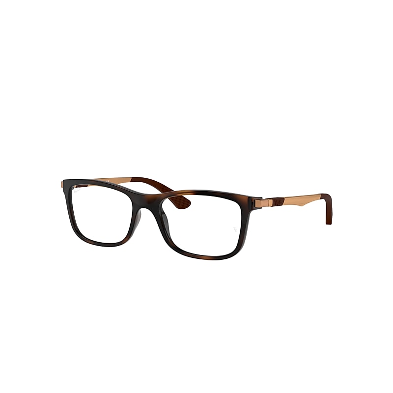 Ray-Ban Junior Rb1549 Optics Kids Eyeglasses Sand Copper Frame Clear Lenses Polarized 46-16