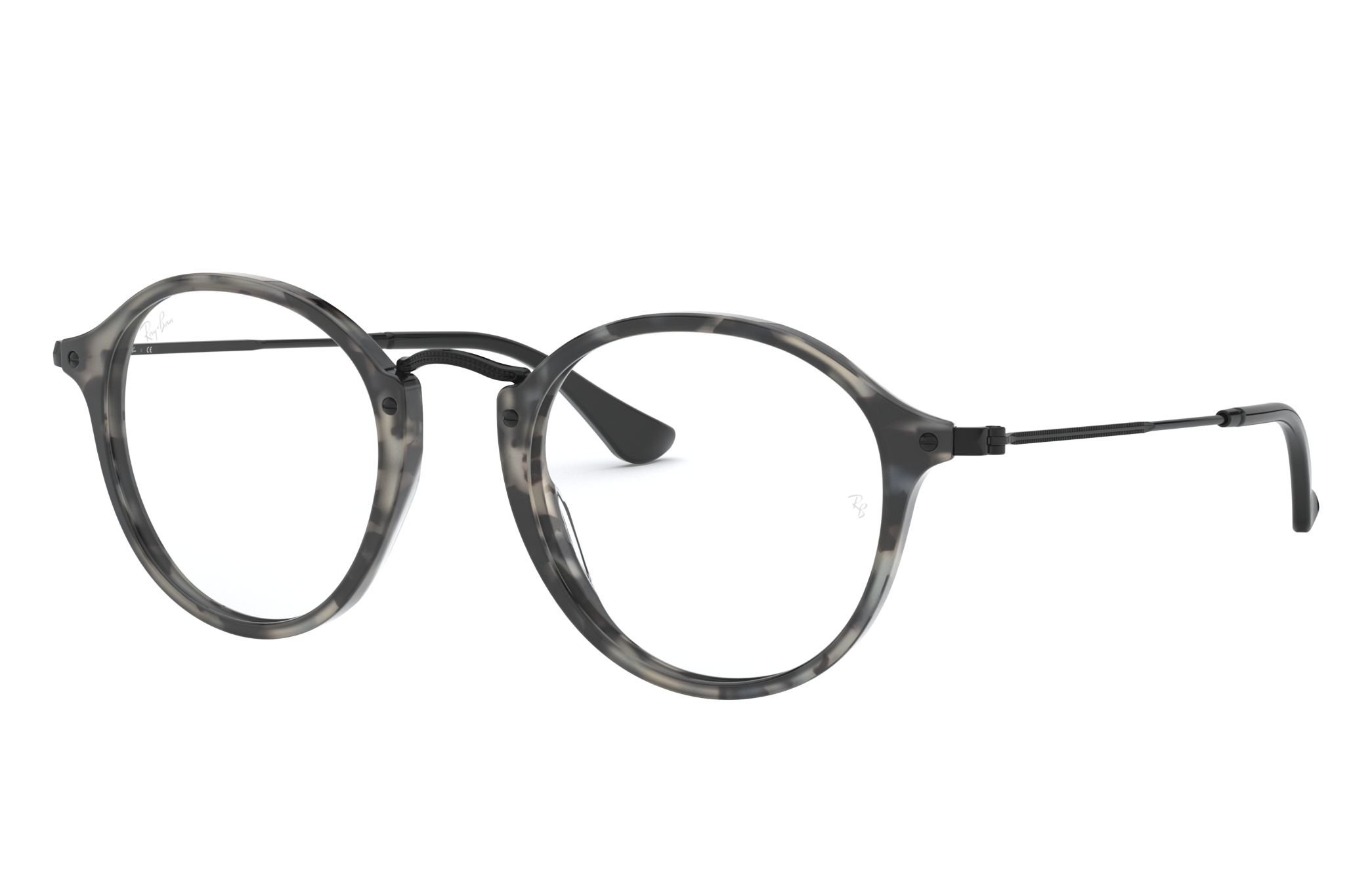 ray ban round fleck eyeglasses