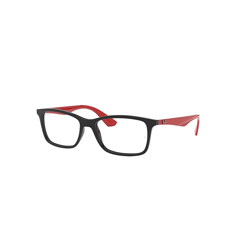 Ray-Ban Rb7047 Eyeglasses Red Frame Clear Lenses Polarized 56-17