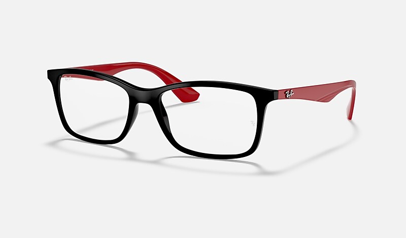 Ray ban red store and black frames