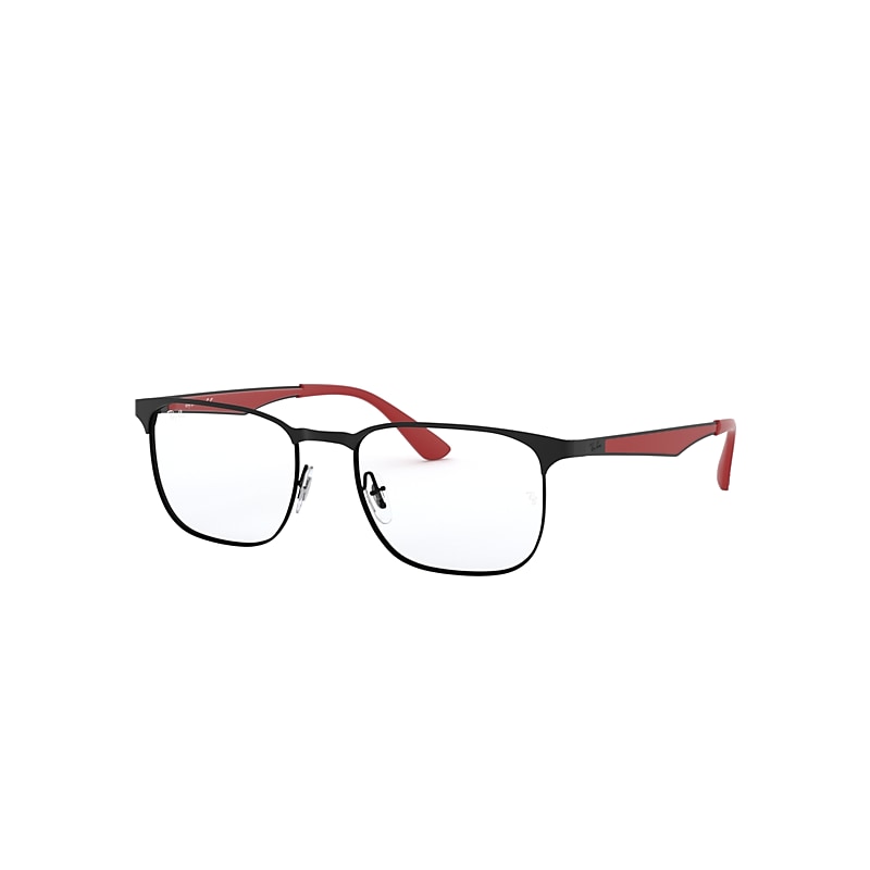 Ray-Ban Rb6363 Optics Eyeglasses Black Frame Clear Lenses Polarized 54-18