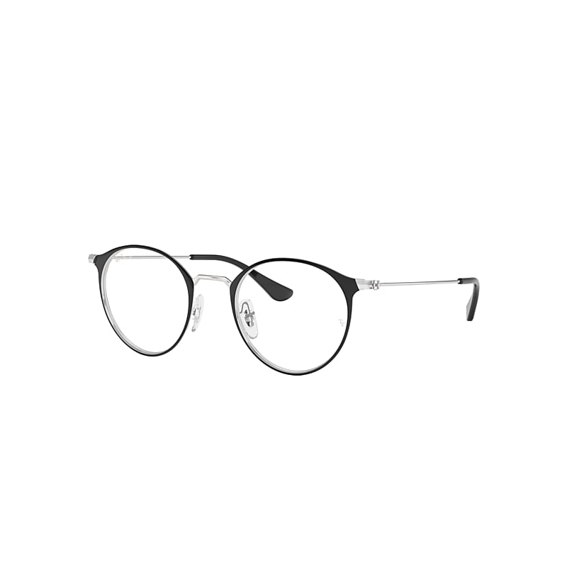 Ray-Ban Rb6378 Eyeglasses Silver Frame Clear Lenses Polarized 49-21