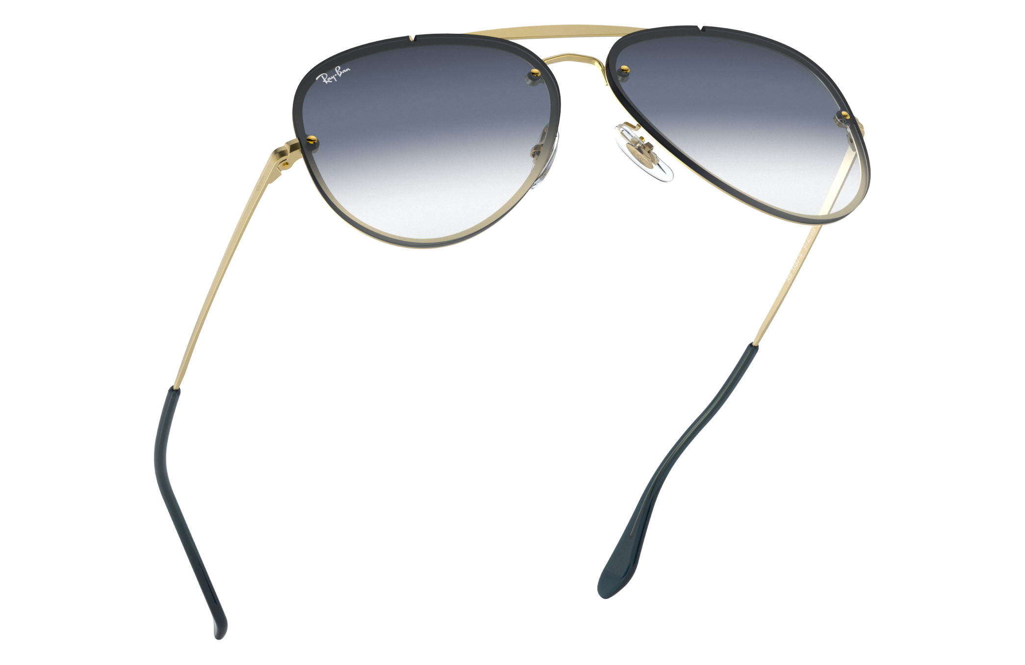 Ray-BanRay-Ban lunettes de soleil aviateur en cuivre miroité argent violette de Blaze RB3584N 90531U 58 Marque  