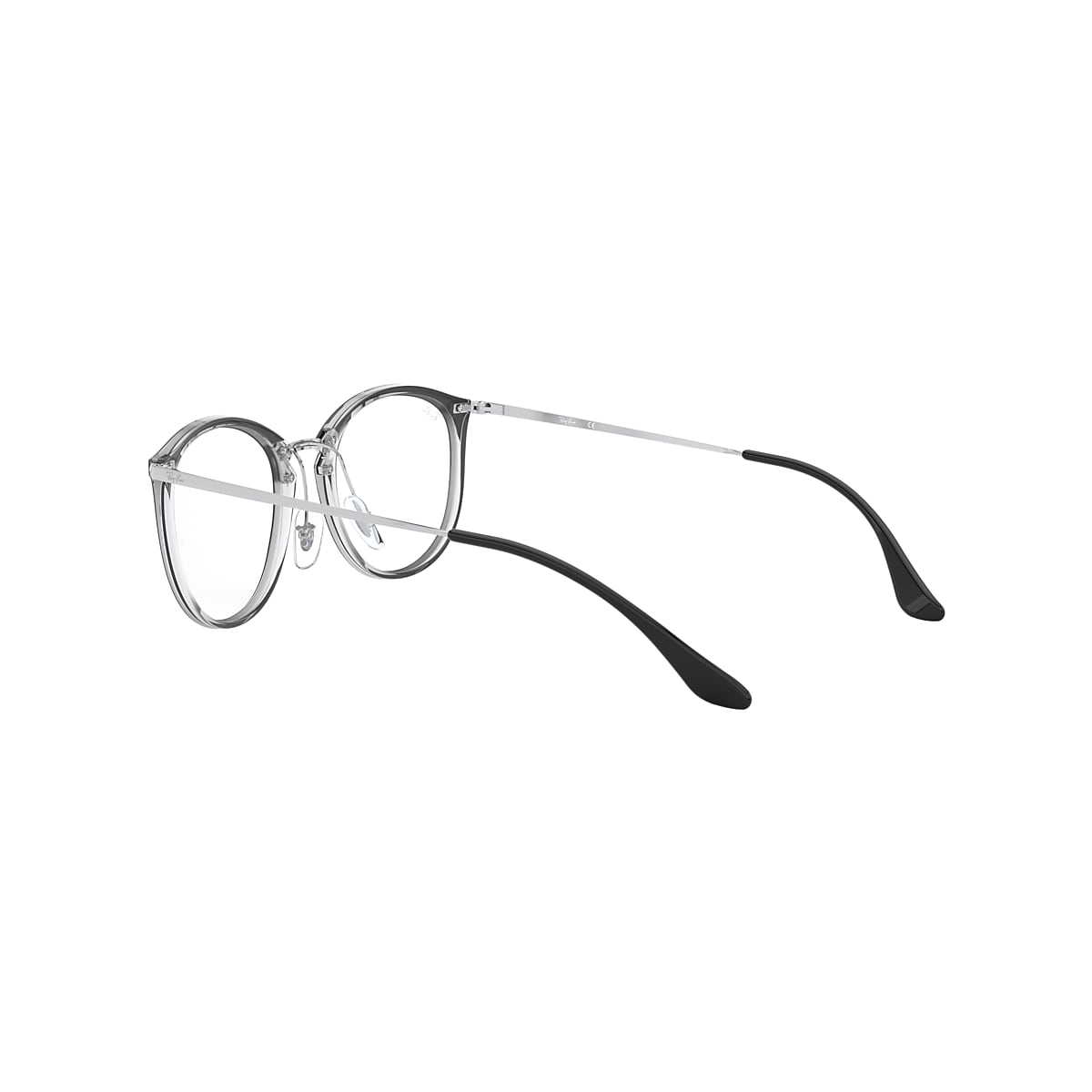 RB7140 OPTICS Eyeglasses with Black On Transparent Frame
