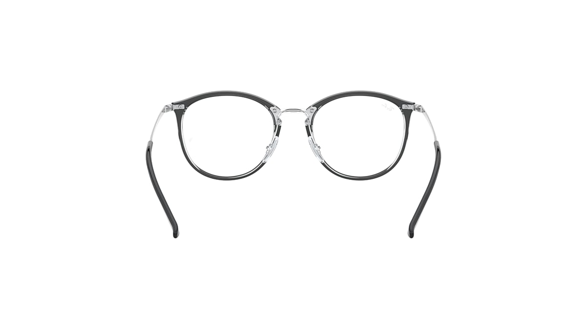 RB7140 OPTICS Eyeglasses with Black On Transparent Frame