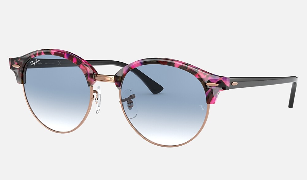 CLUBROUND FLECK Sunglasses in Grey and Violet and Light Blue
