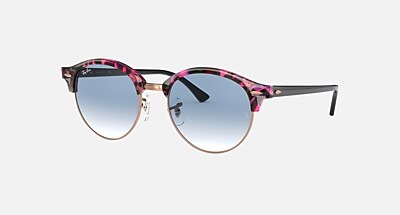 CLUBROUND FLECK Sunglasses in Grey & Green and Grey Gradient