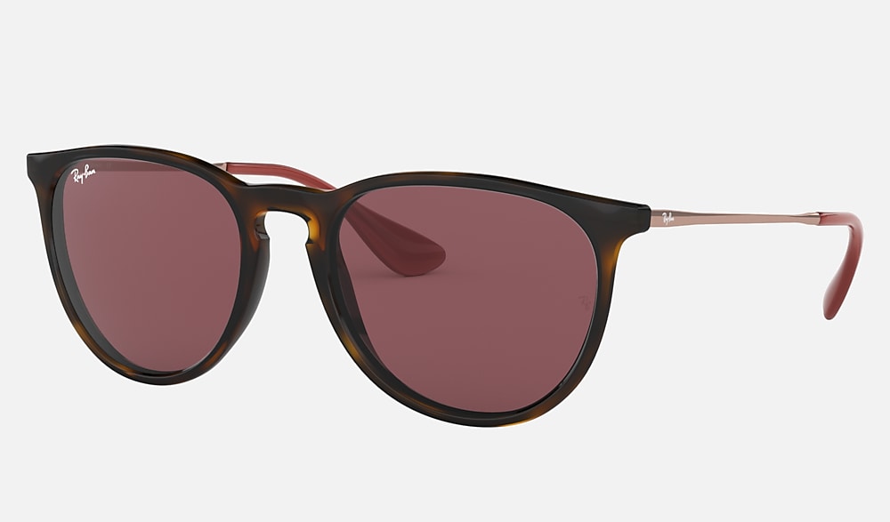ERIKA COLOR MIX Sunglasses in Havana and Dark Violet - RB4171F