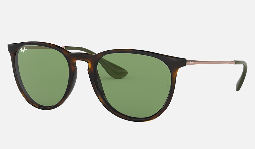 invention monthly transaction Erika Color Mix Sunglasses in Tortoise and Green | Ray-Ban®