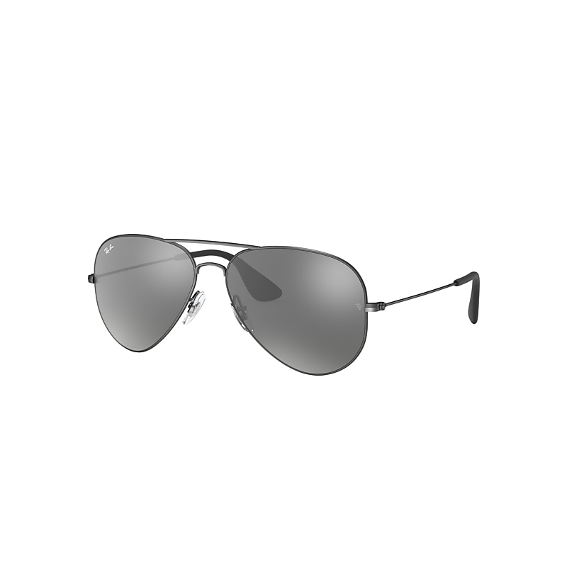 Ray-Ban Rb3558 Sunglasses Black Frame Silver Lenses 58-14