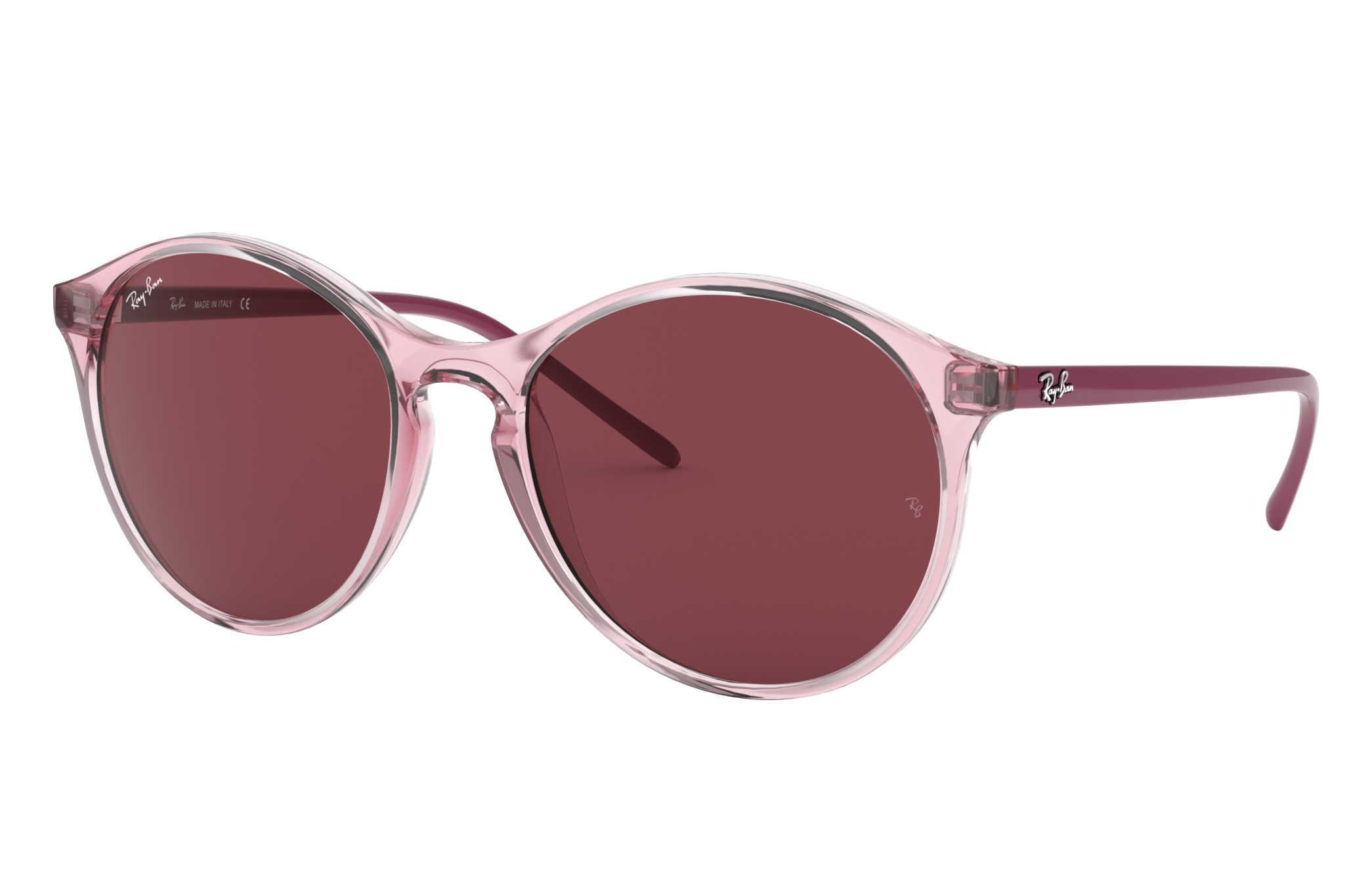 Microprocessor magneet lijn Rb4371 Sunglasses in Transparent Pink and Dark Violet | Ray-Ban®