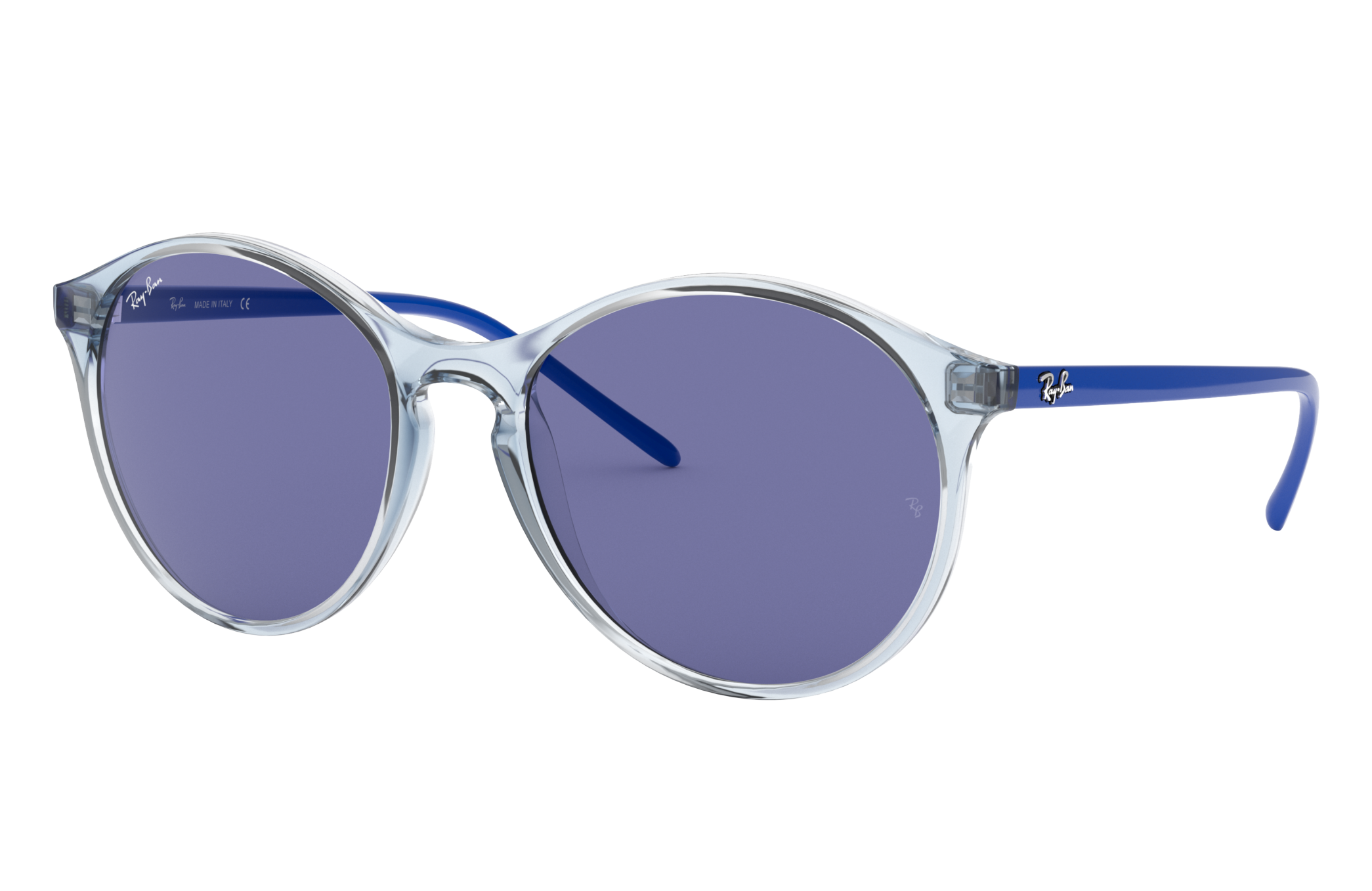 Rb4371 Sunglasses in Transparent Light Blue and Dark Violet | Ray-Ban®