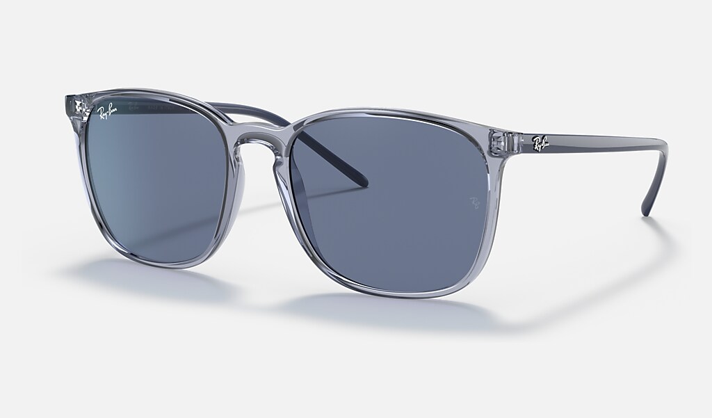 Minder je bent deze Rb4387 Sunglasses in Transparent Blue and Dark Blue | Ray-Ban®