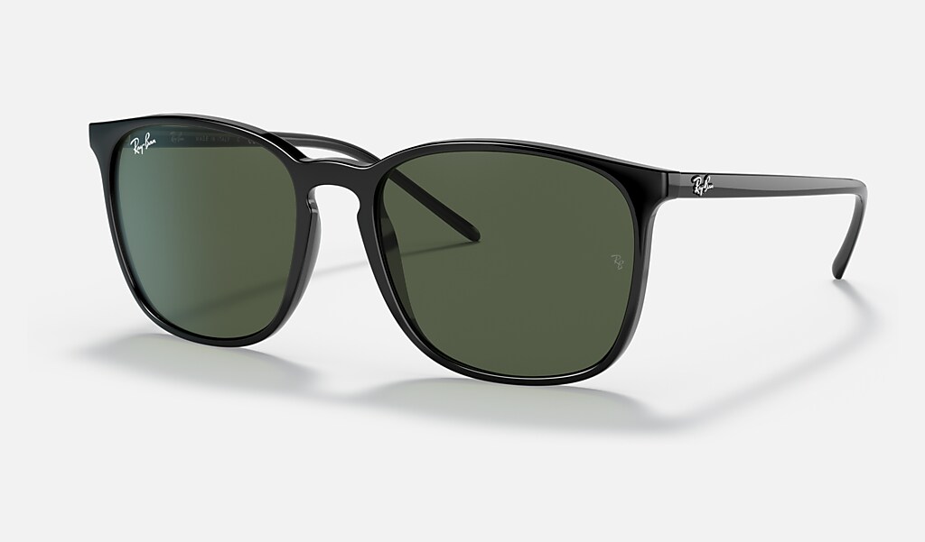 Rb4387 Zonnebrillen in Zwart en Groen