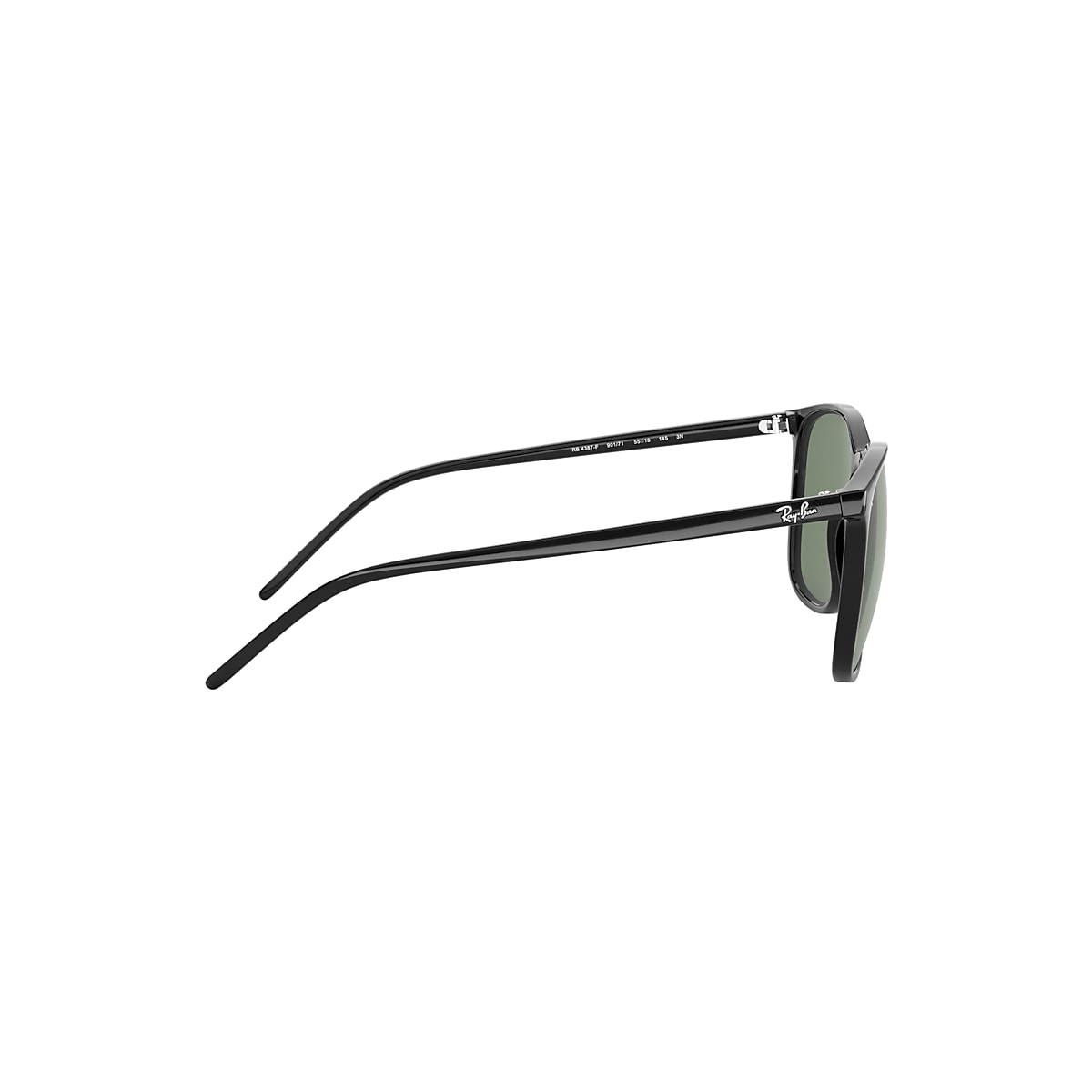 RB4387 Sunglasses in Black and Green Classic - RB4387F | Ray RB4387 Sunglasses in Black and Green Classic - RB4387F | Ray