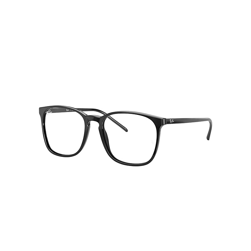 Ray-Ban Rb5387 Optics Eyeglasses Black Frame Clear Lenses Polarized 52-18