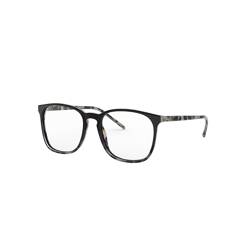 Ray-Ban Rb5387 Optics Eyeglasses Havana Beige Frame Clear Lenses Polarized 52-18