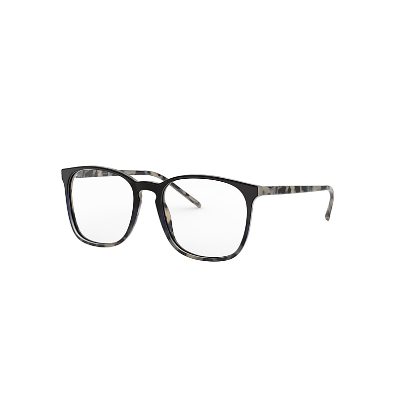 Ray-Ban Rb5387 Optics Eyeglasses Havana Beige Frame Clear Lenses Polarized 54-18