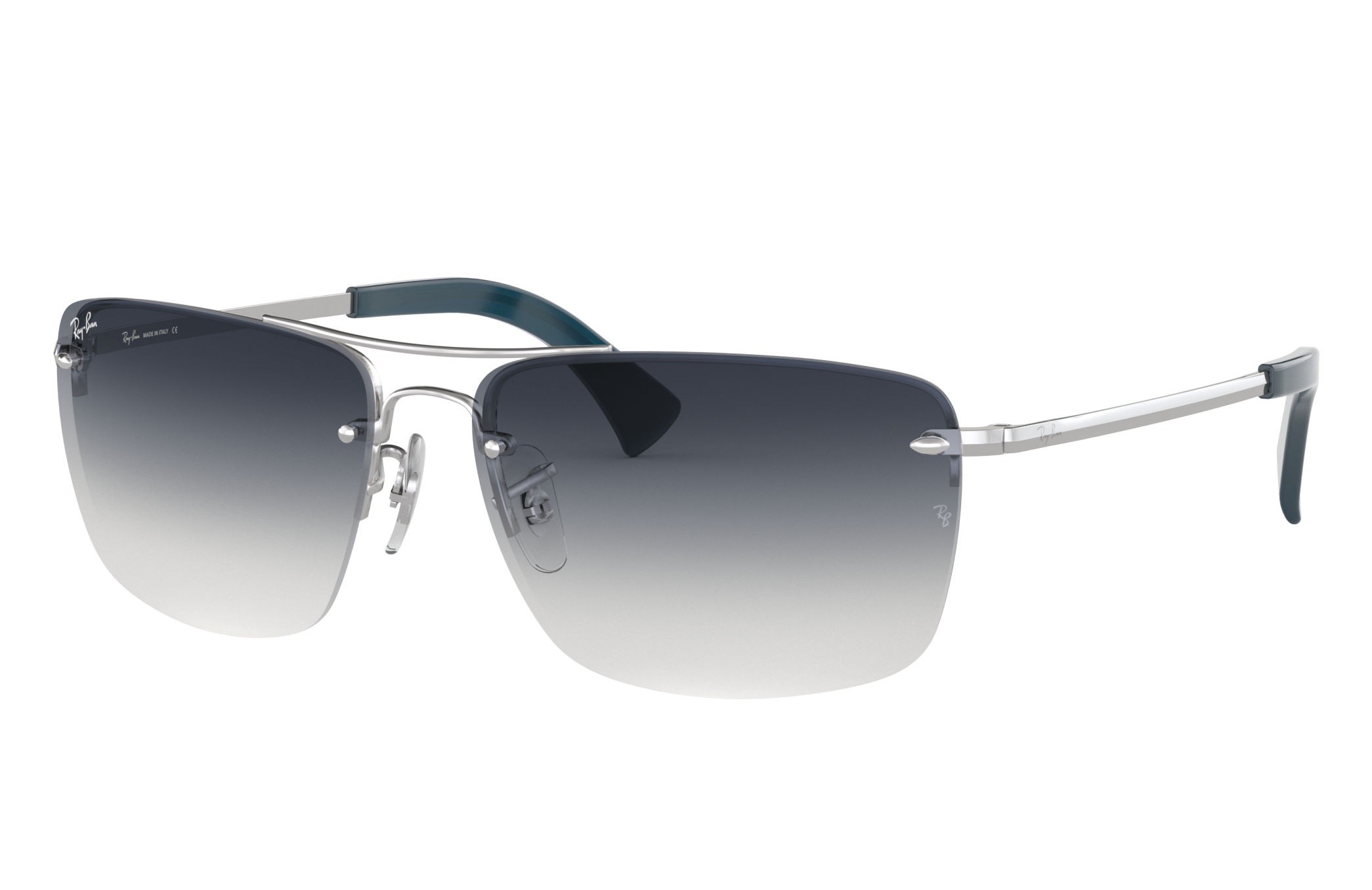 Rb3607 Sunglasses in Silver and Blue | Ray-Ban®