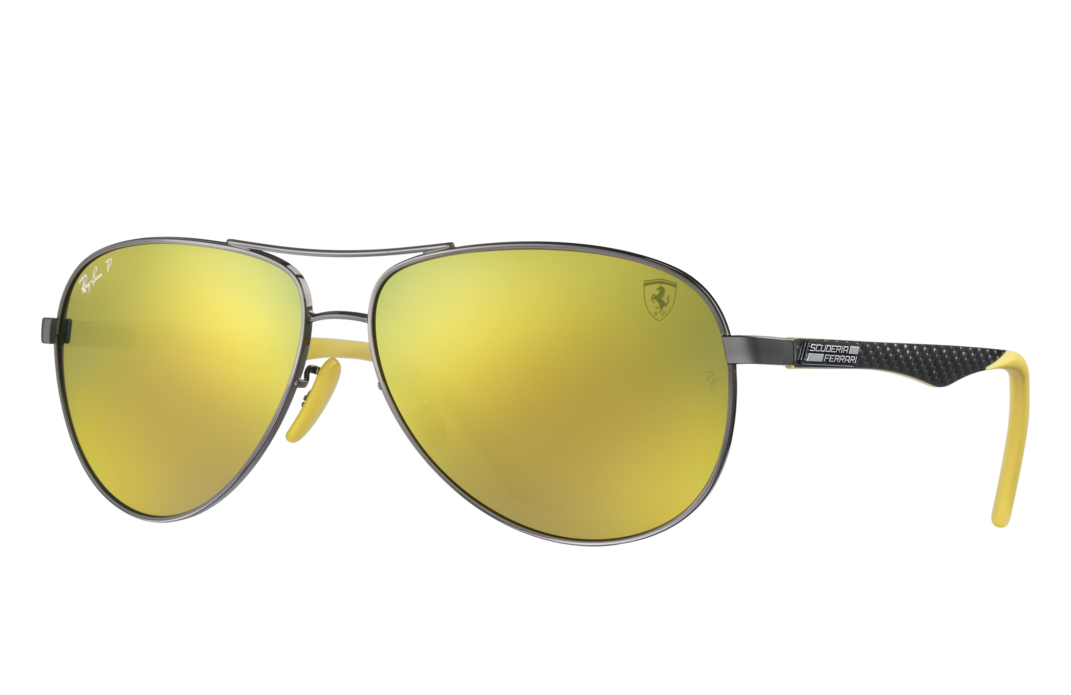 Scuderia Ferrari Singapore Limited Edition Sunglasses in Gunmetal and Gold  Chromance | Ray-Ban®