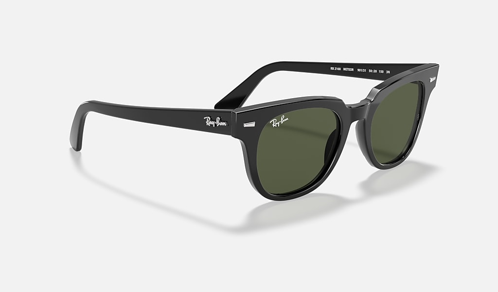 Post Zwijgend tennis Meteor Classic Sunglasses in Black and Green | Ray-Ban®