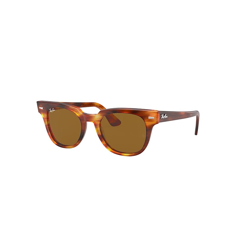 Ray-Ban Meteor Classic Sunglasses Tortoise Frame Brown Lenses 50-20