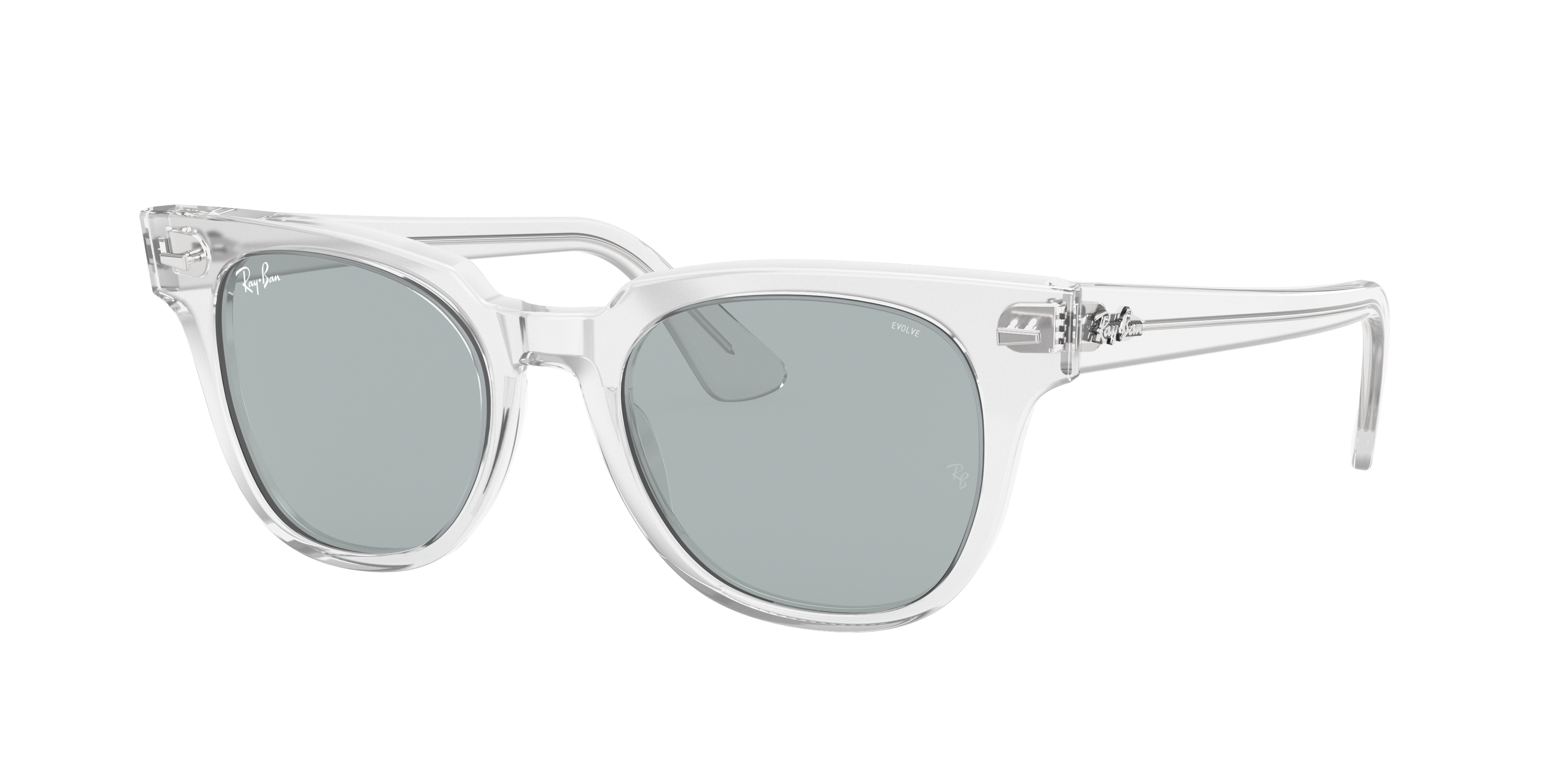 Ray Ban Meteor Washed Evolve Rb2168 Transparent Acetate Blue Lenses 0rb I550 Ray Ban Usa