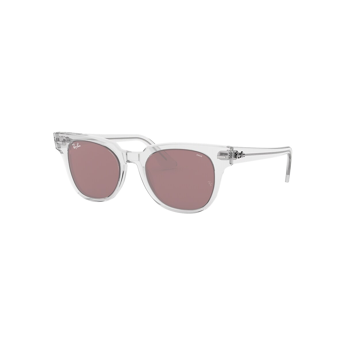 Meteor Washed Evolve Sunglasses in Transparent and Purple 
