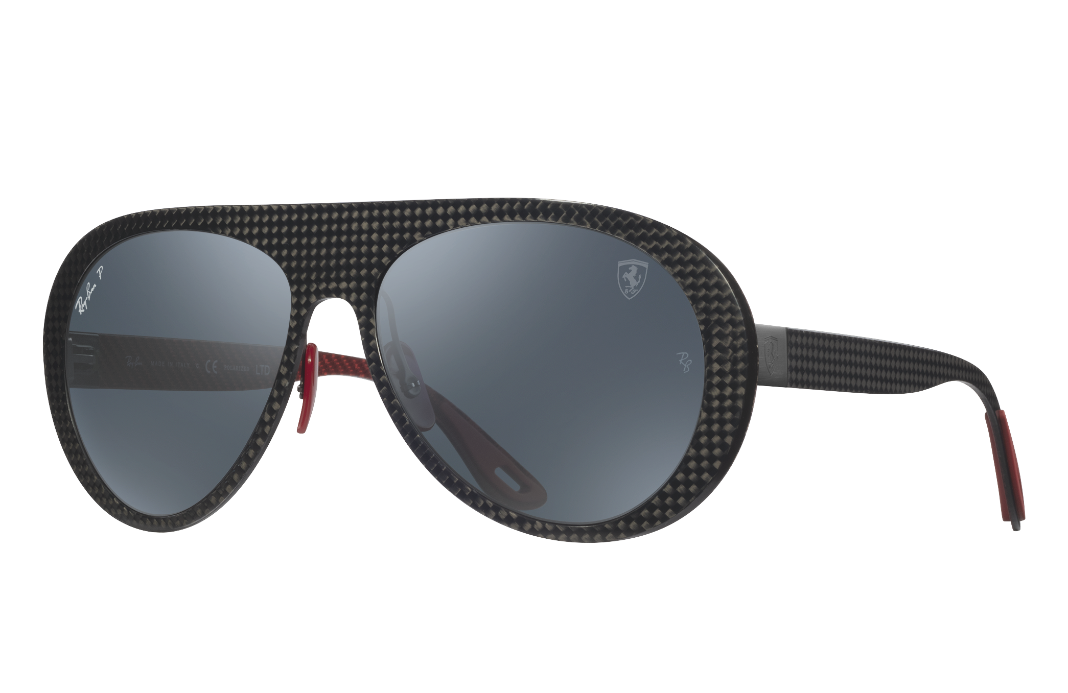 Scuderia Ferrari Italy Limited Edition Sunglasses in Gunmetal and Blue  Chromance | Ray-Ban®