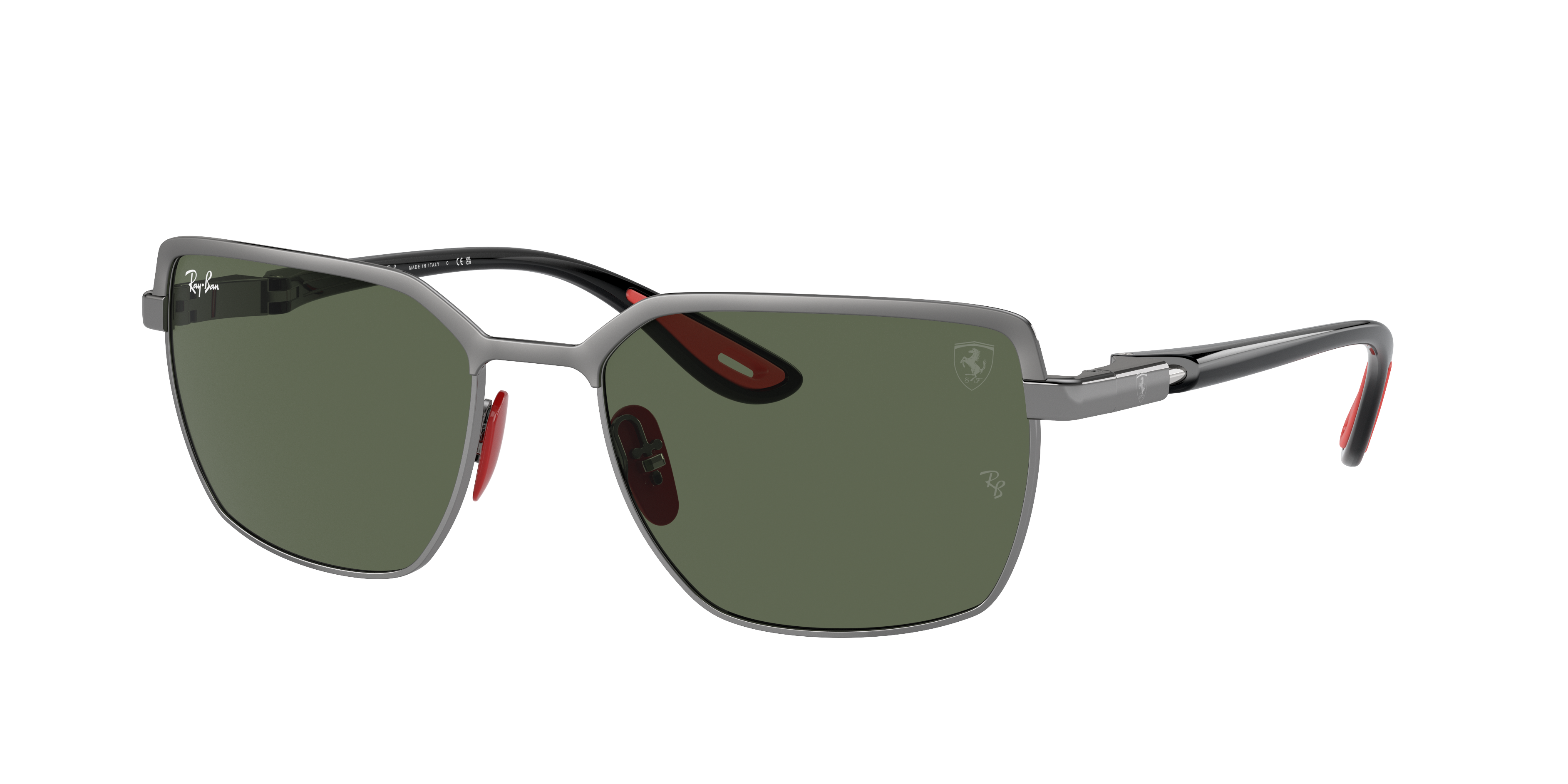 Gunmetal On Gunmetal Sunglasses in Dark Green and Rb3743m Scuderia ...