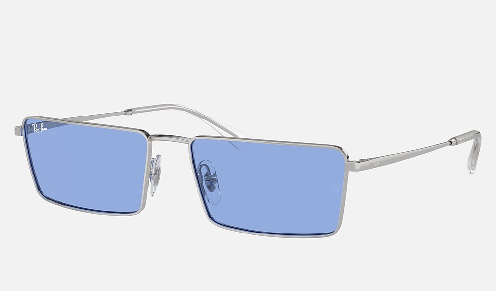 EMY BIO-BASED Sunglasses in Silver and Blue - RB3741 | Ray-Ban®