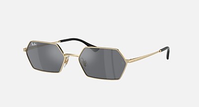 YEVI BIO-BASED Sunglasses in Light Gold and Dark Grey - RB3728