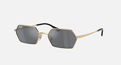 YEVI BIO-BASED Sunglasses in Light Gold and Dark Grey