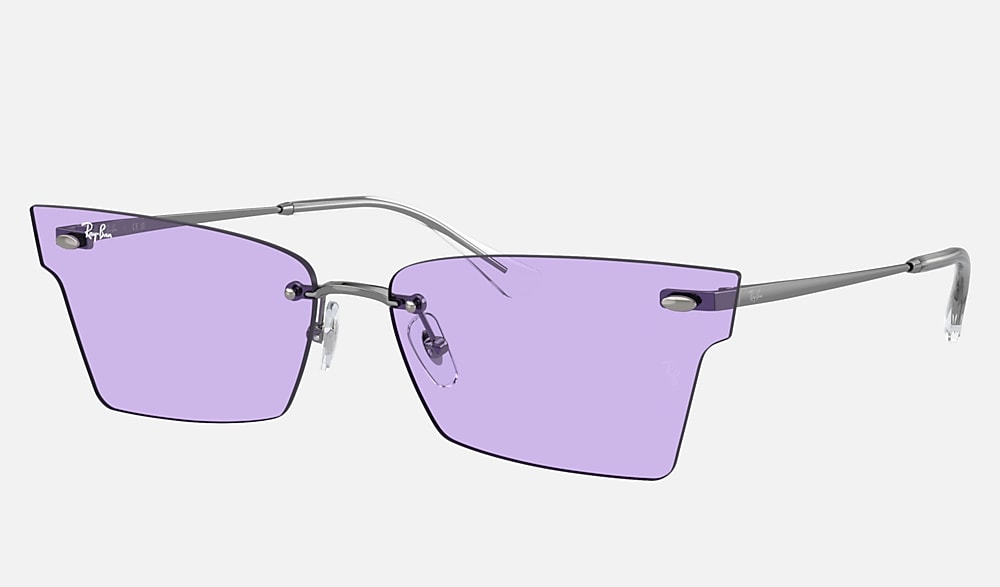 XIME BIO-BASED Sunglasses in Gunmetal and Violet - RB3730