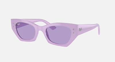 小物 Ray-Ban ORB4430F - Zena 667787 White Sunglasses Ray-Ban Zena RB 4430 (667787) RB4430 Unisex